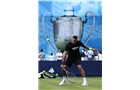 LONDON, ENGLAND - JUNE 08:  Jo-Wilfried Tsonga of France during a practice session ahead of the AEGON Championships at Queens Club on June 8, 2014 in London, England.  (Photo by Jan Kruger/Getty Images)